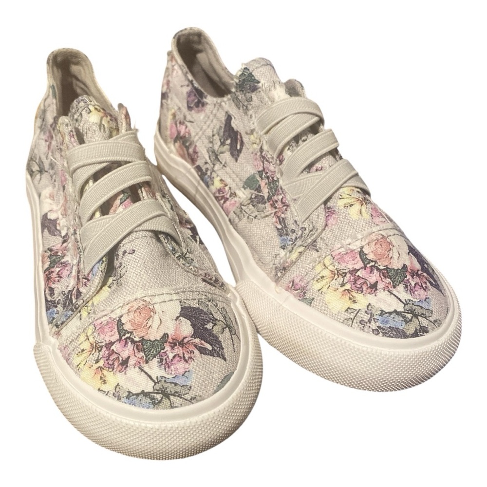 Blowfish Malibu Floral Kids Sneakers Marley-T gray Bella canvas